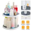 2 Tier Lazy Susan 360° Turntable Non Skid Kitchen Spice Rack Organizer 10 Inch Height Adjustable Storage Rack For Cabinet Counter Bathroom Pantry