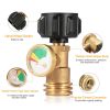 Propane Tank Refill Adapter Gas Level Indicator Meter for Propane Cylinder BBQ Grill RV Camper Appliances Type 1 Connection