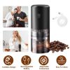 Electric Cordless Coffee Bean Grinder Rechargeable Battery 5 Levels Coarseness Ceramic Core Portable Coffee Grinder With Removable Cup For Espresso Co