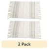 2-Pack Rectangular Kitchen Table Placemats – Grey, Durable & Stylish, 18"x12" (Approx.)