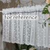 59x15 inch Polyester Vine Flower Lace Embroidery Half Curtain