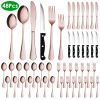 48-Piece Stainless Steel Silverware Set Dishwasher Safe