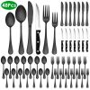 48-Piece Stainless Steel Silverware Set Dishwasher Safe