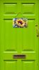 Sunflowers Door Decor Aluminum Metal 8HX12W, Multicolor