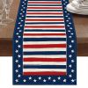 1PC Rectangle Independence Day Linen Table Runners 72"*13"