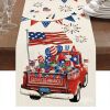 1PC Rectangle Independence Day Linen Table Runners 72"*13"