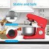KUPPET Stand Mixer, 8-Speed Tilt-Head Electric Food Stand Mixer with Dough Hook, Wire Whip & Beater, Pouring Shield, 4.7QT Stainless Steel Bowl RT